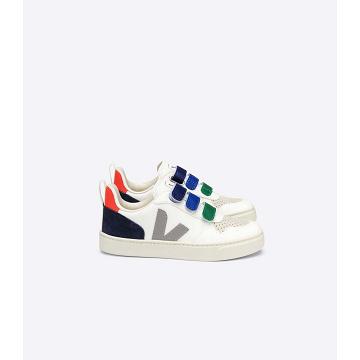 Veja V-10 CHROMEFREE Sneakers Kinderen White/Blue | NL 847BEX